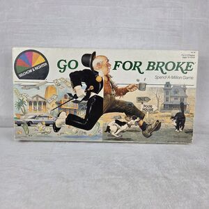 Vintage 1985 Go For Broke Spend-A-Million Board Game Selchow & Righter